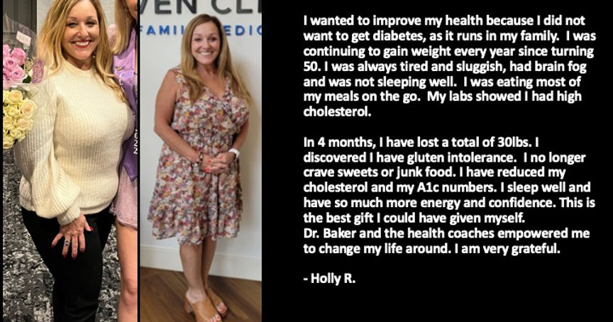 A picture of a woman with text that says, " i wanted to improve my heart rate and get diabetes. As much as i was tired